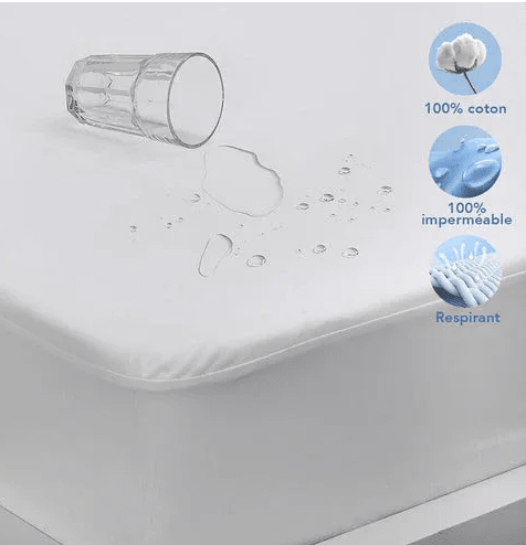 Protège Matelas Imperméable Respirant 100% Coton - Socco